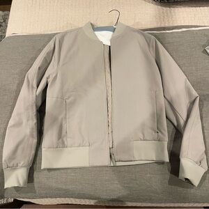 Lululemon Stylish Gray Reversible Bomber Jacket